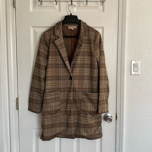 Philosophy Plaid suit blazer coat S